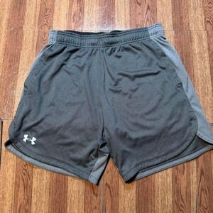Under Armour Grey Heat Retro Tech Sportswear Running Train Shorts Large